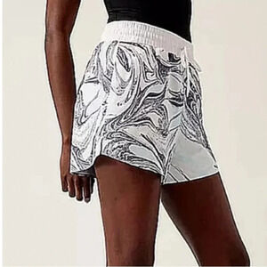 Athleta Marble Patterned Athletic Shorts